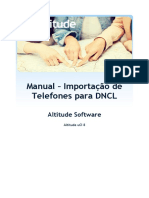 Manual de Importação de Telefones para DNCL