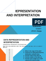 Data Representation and Interpretation: Mathematics Grade 9 J.W.S.Y. Boteju