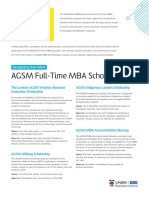 AGSM Full-Time MBA Scholarships: Recognising True Talent