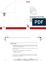 Faxcentre F116 / F116L: User Manual 1 Guide D'Utilisation 1Xx Manual Del Usuario 2Xx
