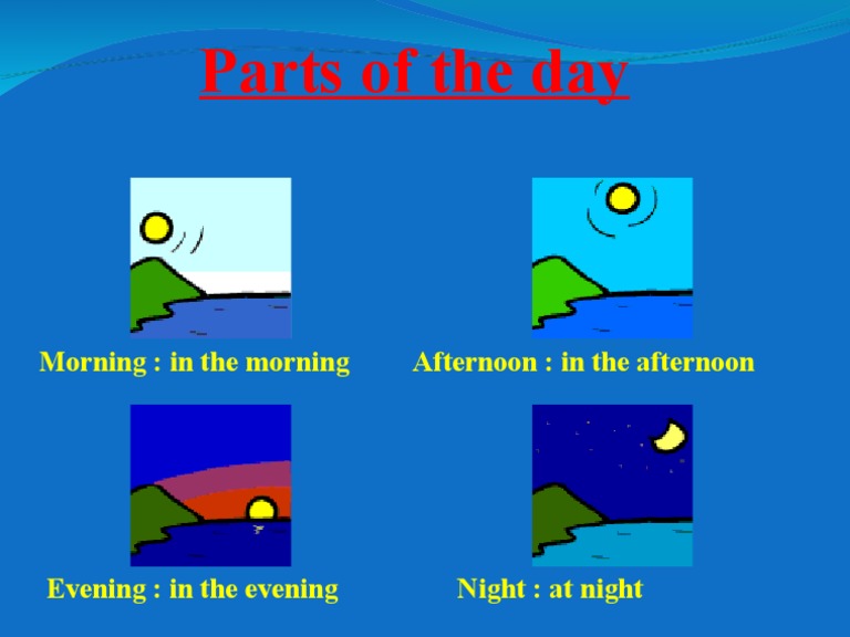 Parts of The Day | PDF