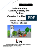 Understanding Culture, Society and Politics: Quarter 1 - Module 1