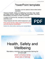 Health Safety Wellbeing Induction