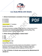 Pak Study MCQs With Details in PDF