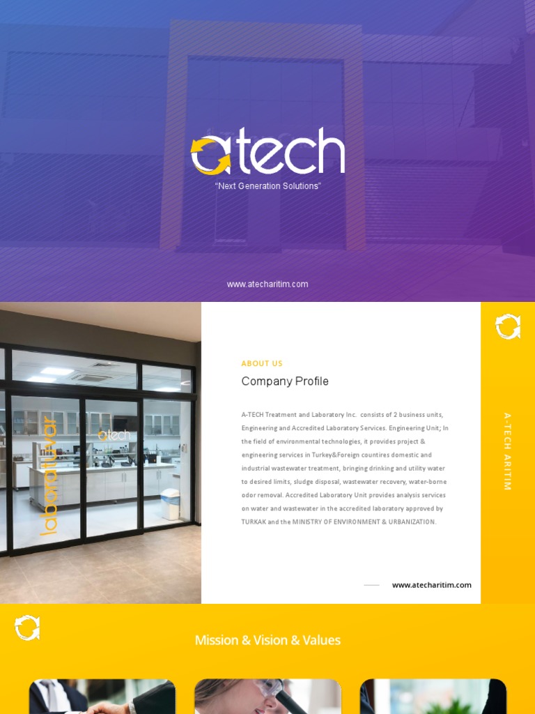 Atech Company Presentation | PDF | Sewage Treatment | Water Management