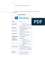Microsoft Windows: Windows" Redirects Here. For The Part of A Building, See - For o