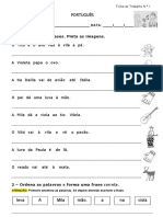 Ficha de português