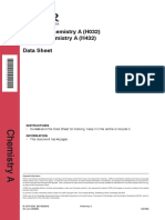 AQA AS Level Chemistry Data Sheet
