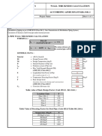 Wall Thickness Calculation Pt. Yuan Sejati: Sheet 1 of 1 Customer: PGN: Doc. No.: P.O. No.: Date