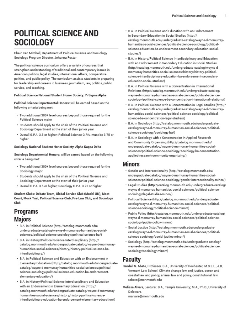 Political Science Sociology | PDF | Political Science | Social Science