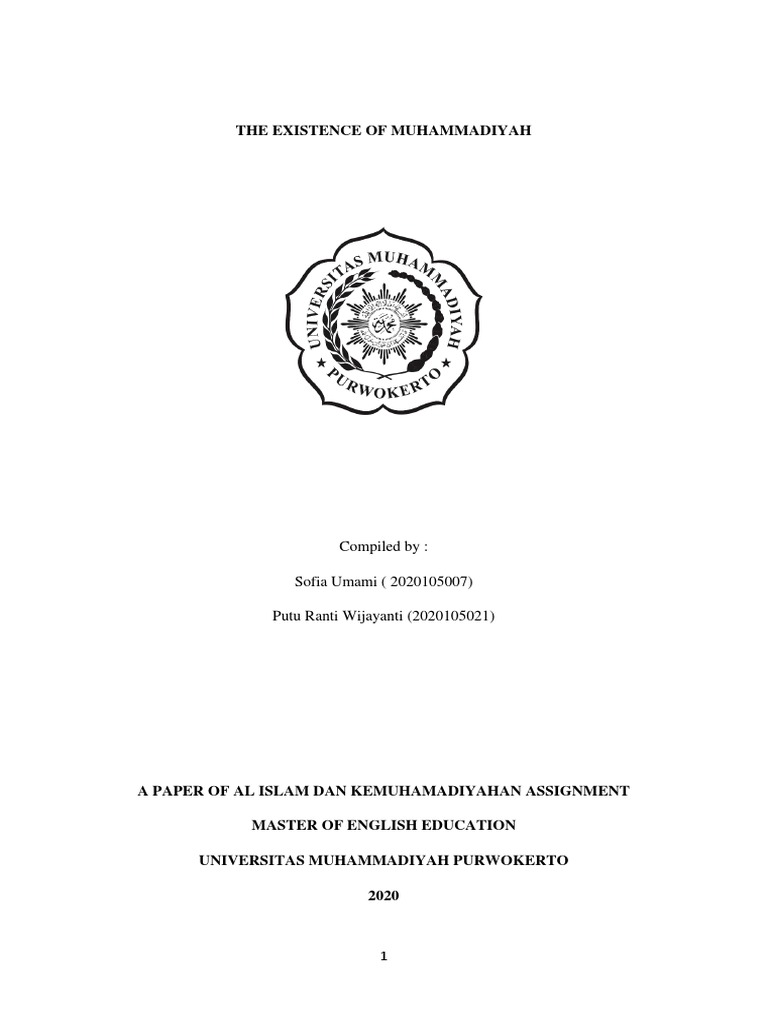 The Existence of Muhammadiyah Fix-Dikonversi | PDF | Abrahamic ...