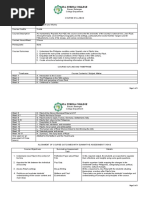 Sta. Teresa College: Course Syllabus