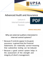 Auditors' Interest in Internal Controls