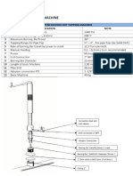 Specification Tapping Machine 101 XL