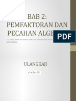 2.3 Ungkapan algebra dan hukum operasi asas aritmetrik