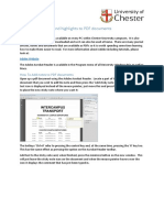 How To Add Notes and Highlights To PDF Documents: Adobe Website