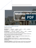 Modelo Contrato de Aluguel Contrato de Locacao de Imovel Residencial