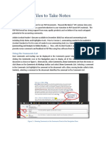 Using PDF Files To Take Notes: Using The Comments List