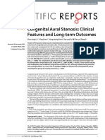 Congenital Aural Stenosis: Clinical Features and Long-Term Outcomes