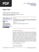 TRB Paper Submission Guidelines | PDF | Units Of Measurement | Transport
