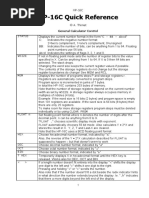 HP-16C Quick Reference: General Calculator Control