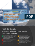 Windows AZURE - Uvod - Obchod - A - Marketing