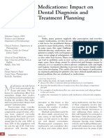 Medications Impact on Dental Diagnosis and Treatment Planning