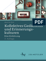 Erll_Kollektives Gedächtnis und Erinnerungskulturen