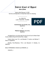 Third DCA Opinion On Carollo v. Platinum Advisors