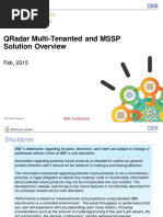 QRadar Multiple Address Domain and Shared Infrastructure (v3)