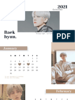 Calendar: Baek Hyun