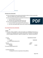 Accounting 3 & 4 Module 2 Partnership Formation: Two or More Persons Form A Partnership