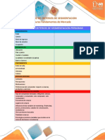 Matriz de Criterios de Segmentación