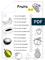 Do You Like Apples Fruits Worksheet Fun Activities Games 4245