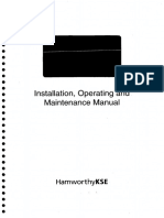Installation, Operating And. Maintenance Manual: Hamworthykse