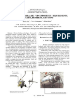 Calibration of Hydraulic Force Machines - Requirements, Concepts, Problems, Solutions