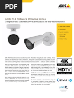 Axis P1427le 5 Megapixel Optimized Ir Network Camera 0625001