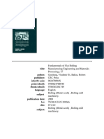 Flat Rolling Fundamentals (Manufacturing Engineering and Materials Processing) ( PDFDrive )