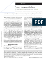 Blood Pressure Management in Stroke