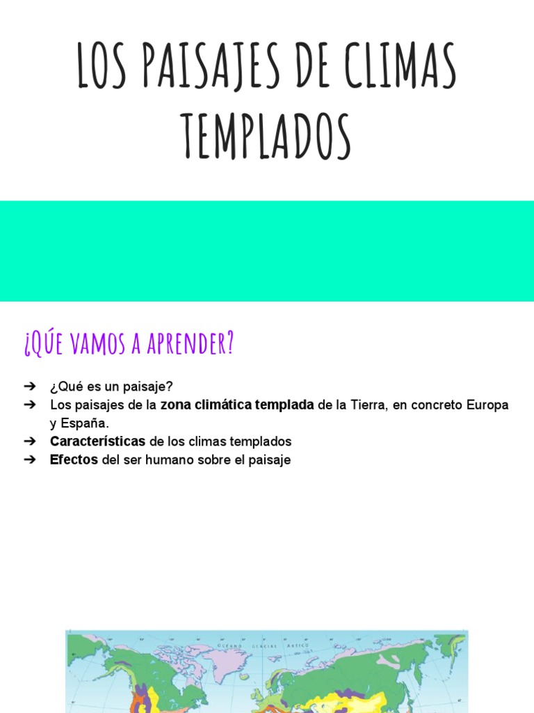 Tema 6. Los Paisajes de Climas Templados | Descargar gratis PDF | Clima ...