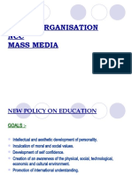 Youth Organisation, NCC, Mass Media