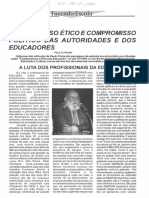 Compromisso ético e compromisso político das autoridades e dos educadores - Paulo Freire