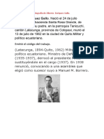 Biografía Alberto Enríquez Gallo Militar Político Ecuatoriano 1894-1962
