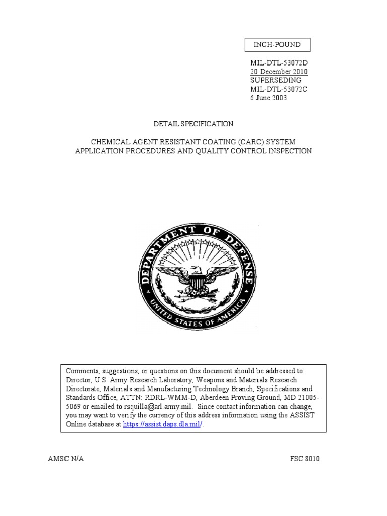CARC Coating Application Guidelines | PDF | Paint | Corrosion
