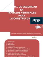 Manual de Seguridad en Trabajos Verticales para La Construccion