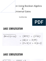 2. Simplification of Boolean Expressions and Universal Gates