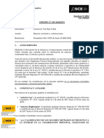 Opinión 105-2020 - CONSORCIO VIAL MAY USHIN - Valorizacion de Mayores Metrados PDF