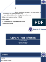 Urinary Tract Infection.
