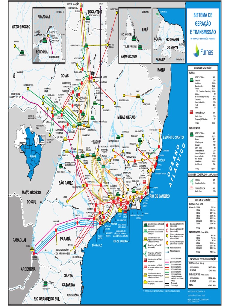 Mapa de Usinas e Linhas de Transmissão | PDF