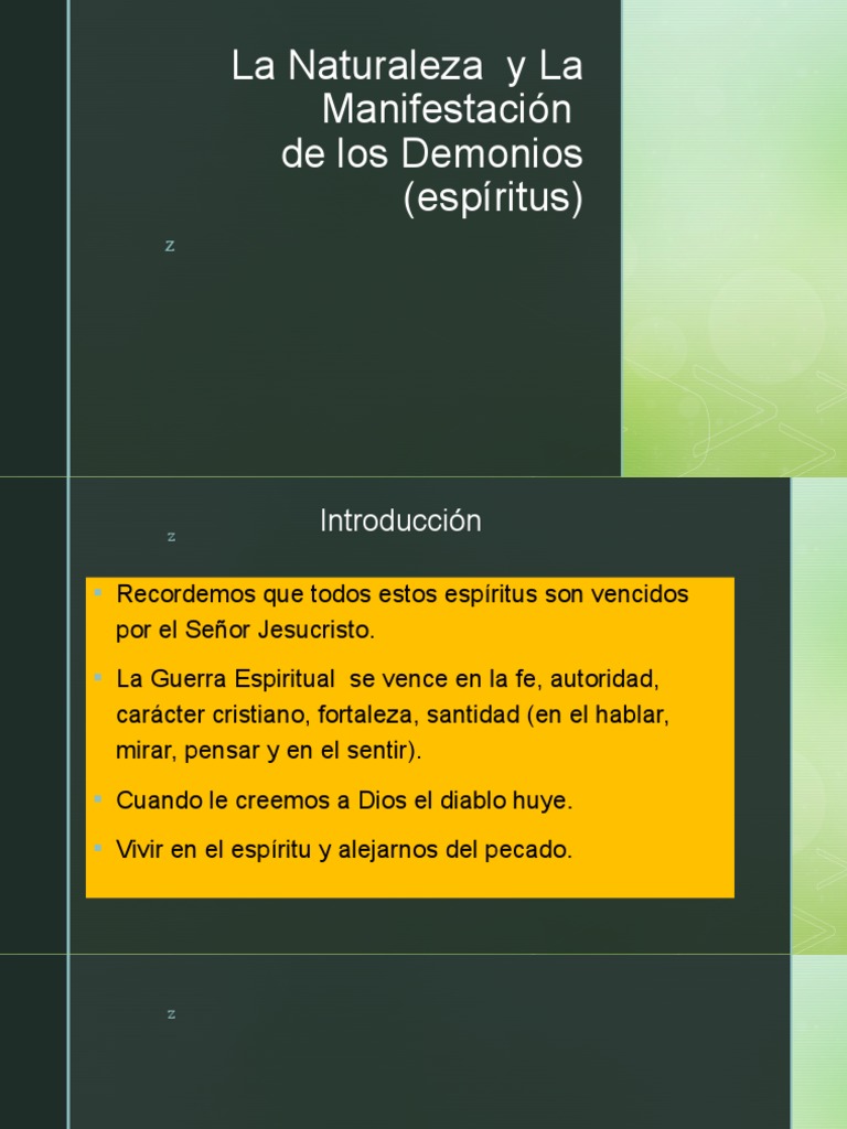 Naturaleza de Los Demonios | PDF | Demonios | Evangelio de Mateo